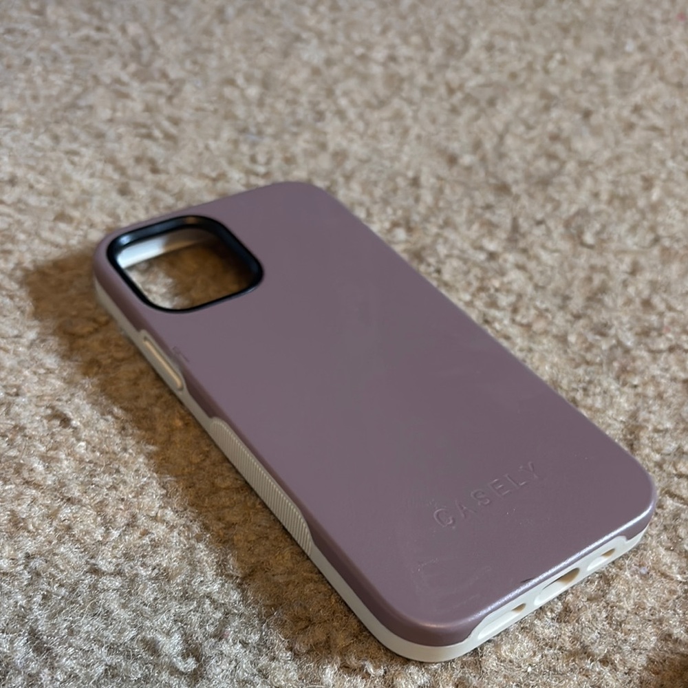 Purple and Cream iPhone Case